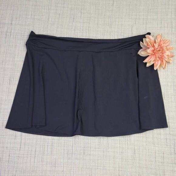 Lands End Women's Chlorine Resistant Swim Skirt Black Size 3X - Picture 6 of 6